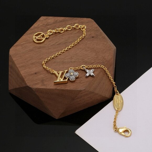 Louis Vuitton Gold-Tone Alphabet Bracelet - Picture 6 of 6